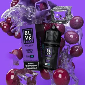 BLVK BAR E-LIQUID |NICOTINE SALT| GRAPE SODA ICE 50MG 30ML