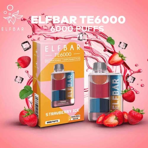 ELF BAR TE6000| juice peach | JUST VAPE NDIA | DISPOSSABLE VAPE 6000puff