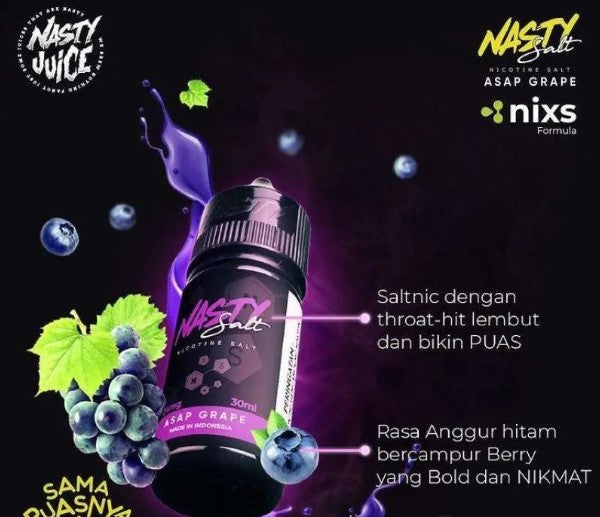 Nasty Juice Asap Grape Salt Nic INDIA