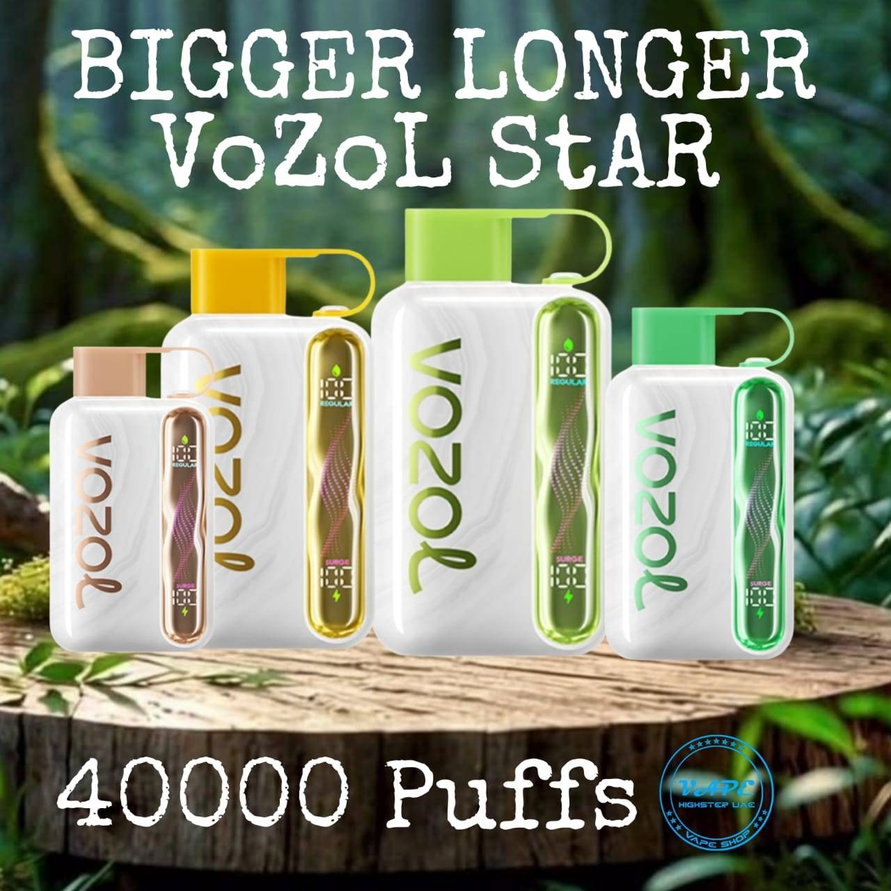 Vozol STAR 40000 Puffs Disposable Vape Smooth Nicotine Salt - (5% nic)