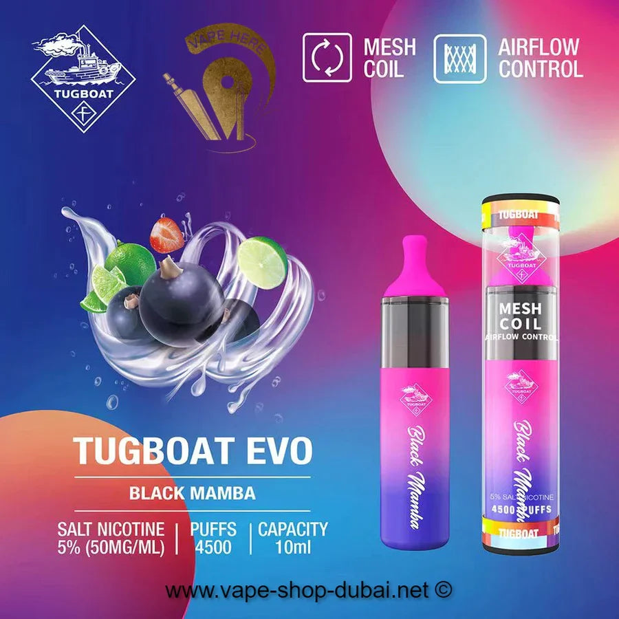 Tugboat EVO Disposable Vape Device 4500 Puffs 850mAh india