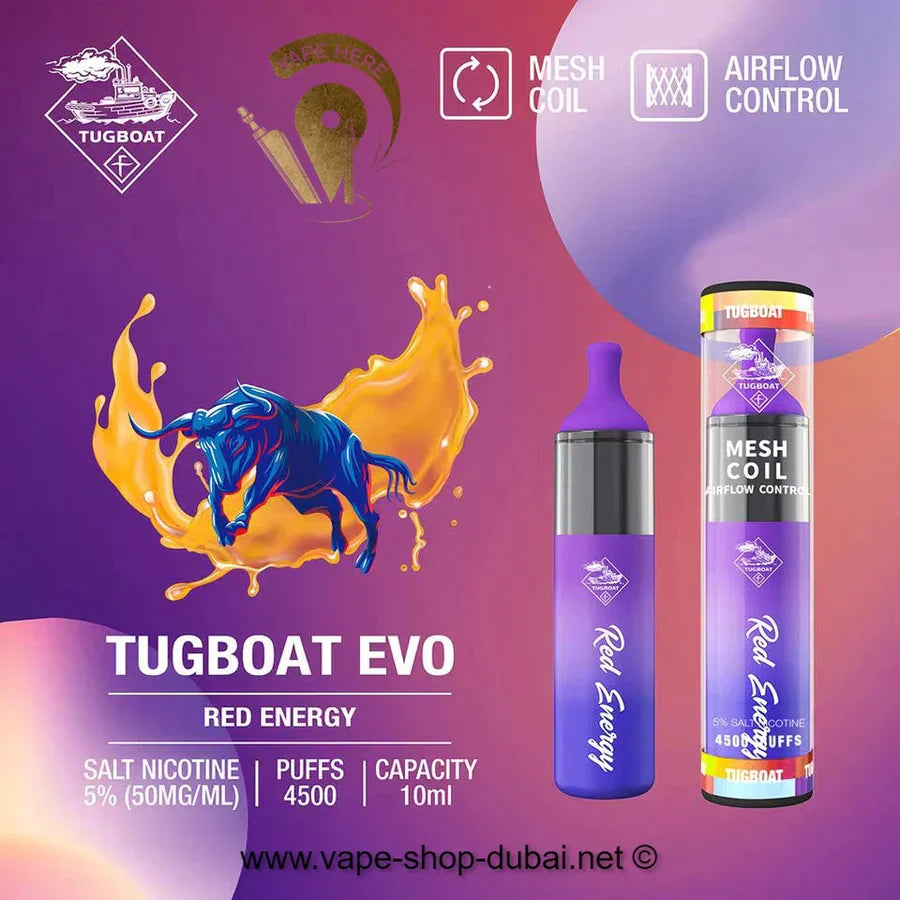Tugboat EVO Disposable Vape Device 4500 Puffs 850mAh india