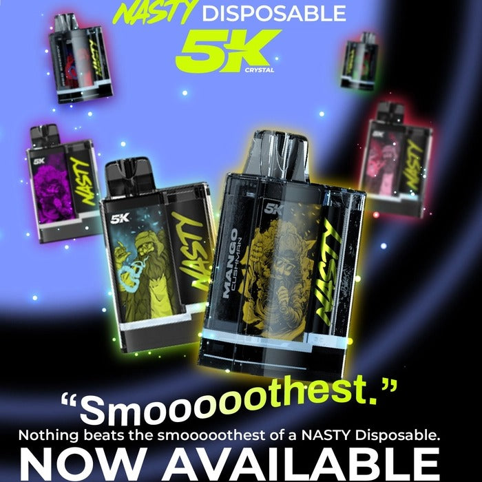 NASTY DISPOSSABLE CRYSTAL 5000 PUFFS | ORIGNAL INDIA
