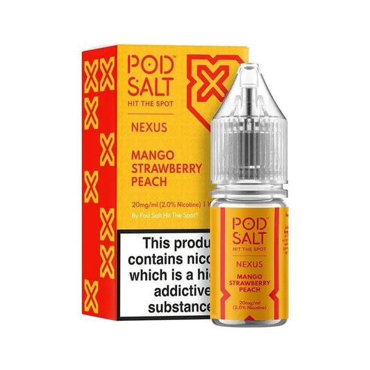 POD SALT Mango Strawberry Peach – Nicotine Salt Best price 2025