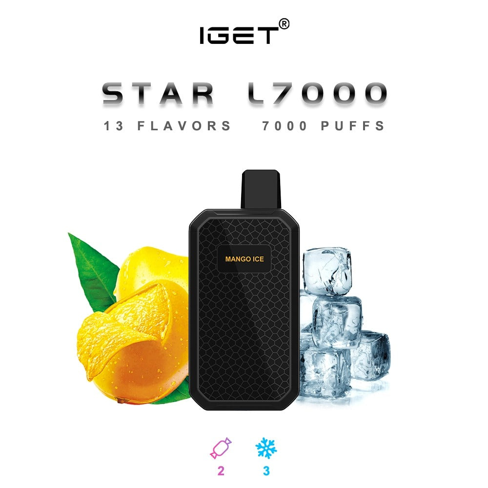 IGET STAR L7000 Disposable Vape 7000 Puff 5% 18ML