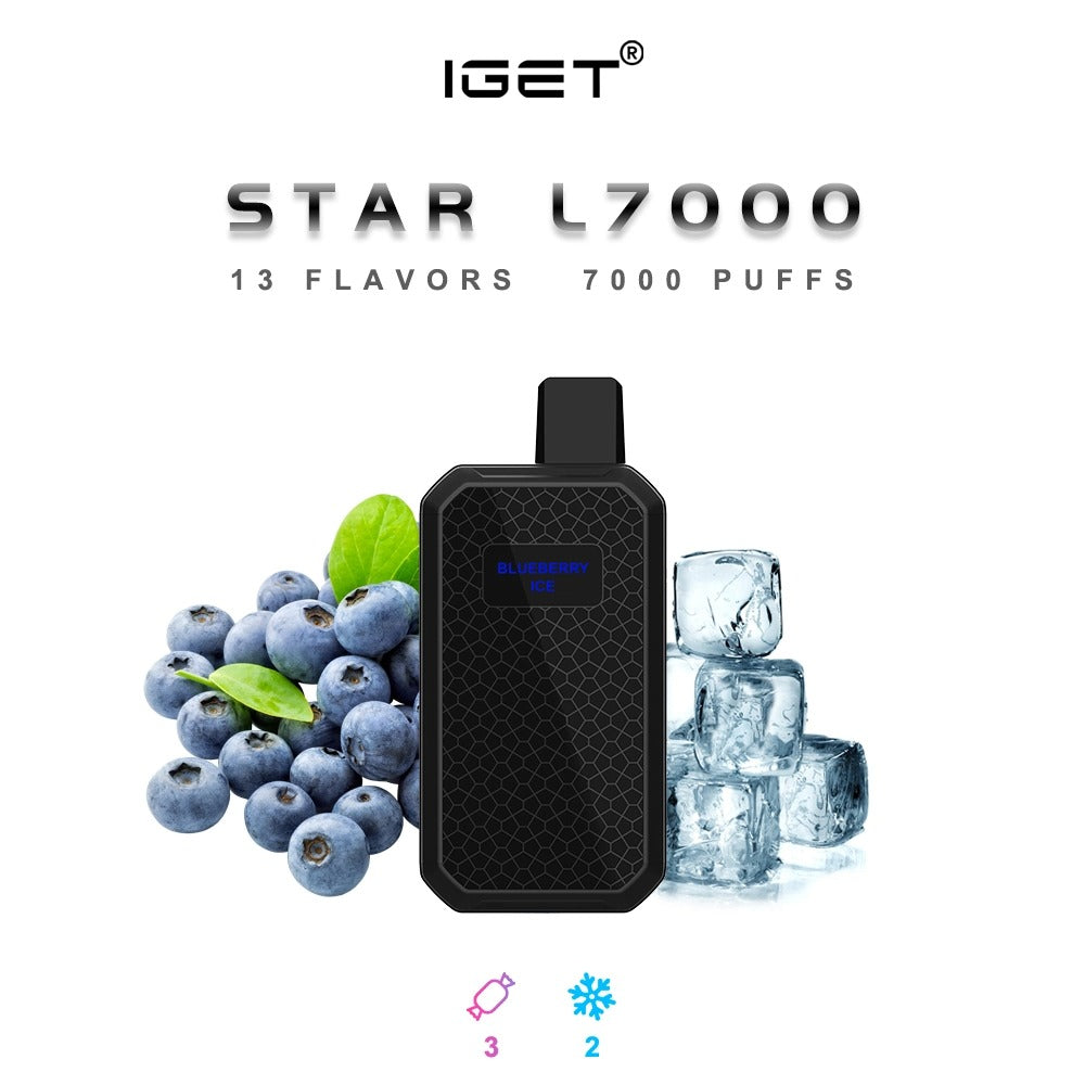 IGET STAR L7000 Disposable Vape 7000 Puff 5% 18ML