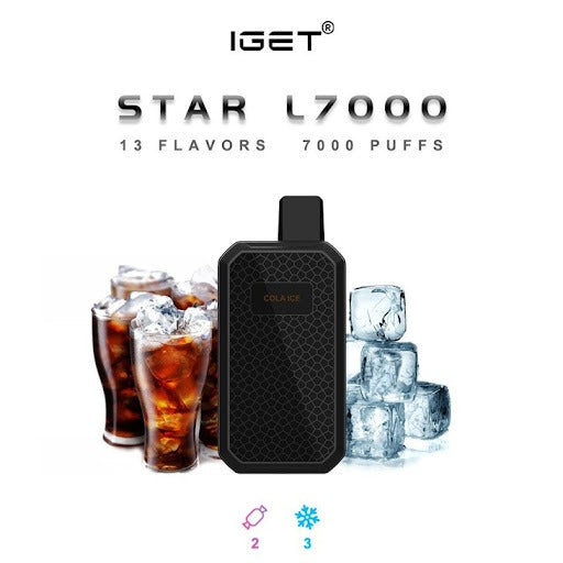 IGET STAR L7000 Disposable Vape 7000 Puff 5% 18ML