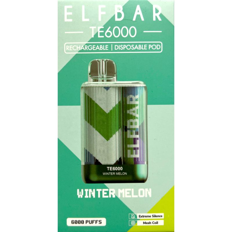 ELF BAR TE 6000 WINTER MELON | VAPEINDIA SMOKE | DISPOSSABLE VAPE