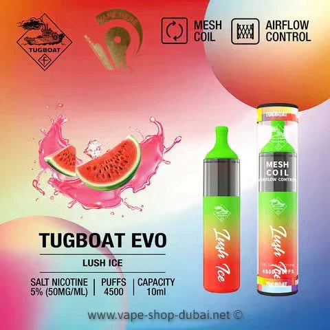 Tugboat EVO Disposable Vape  Device 4500 Puffs 850mAh india