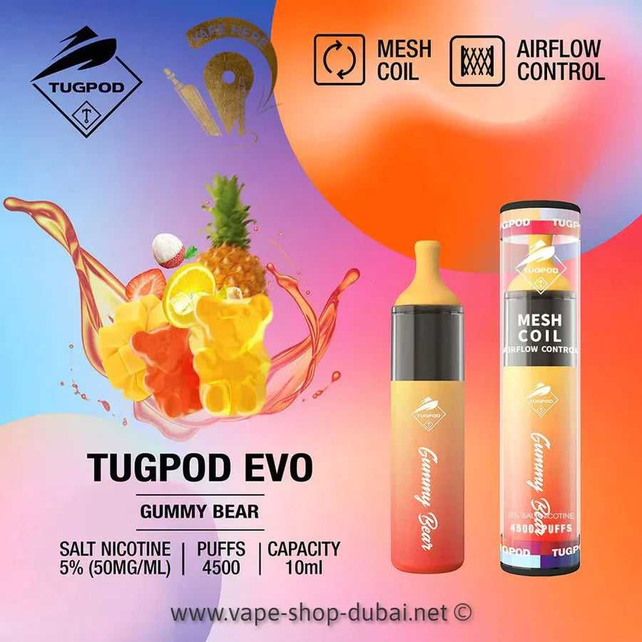 Tugboat EVO Disposable Vape  Device 4500 Puffs 850mAh india