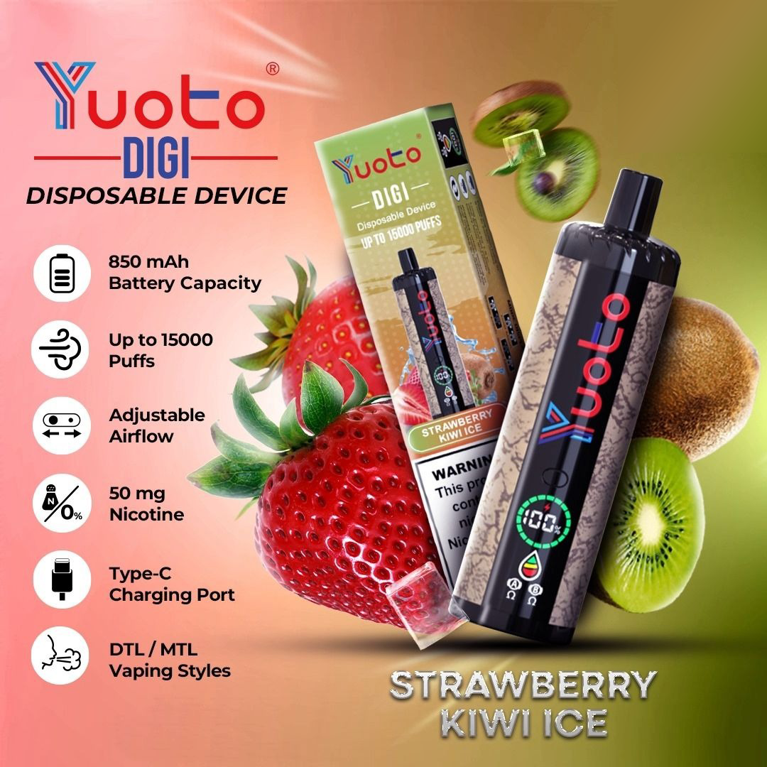 Yuoto Digi 15000 Puffs Disposable | JUST VAPE INDIA