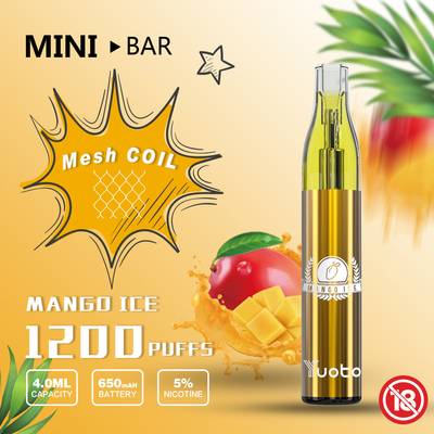 Yuoto Mini Bar Disposable Vape (50mg - 1200 Puffs)