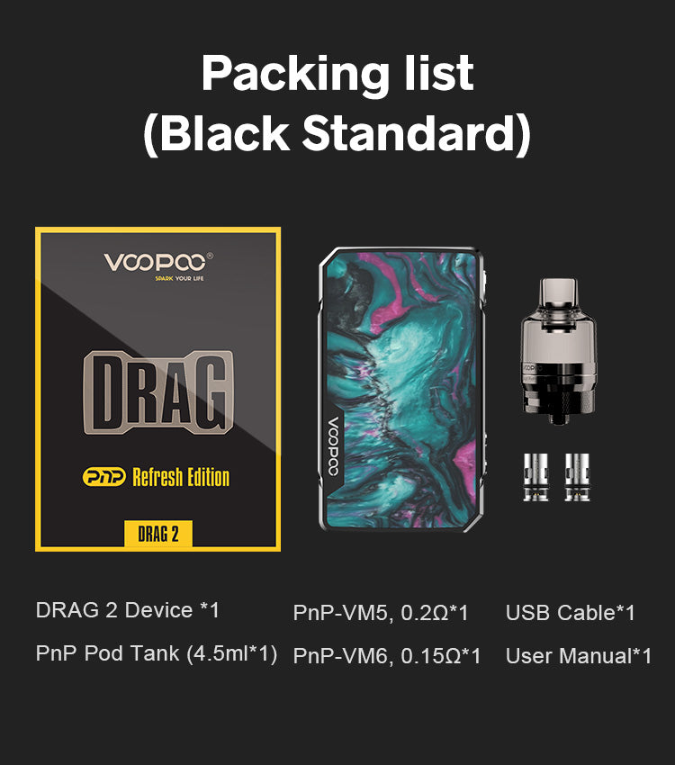 The VOOPOO DRAG 2 Refresh Edition Vape Kit