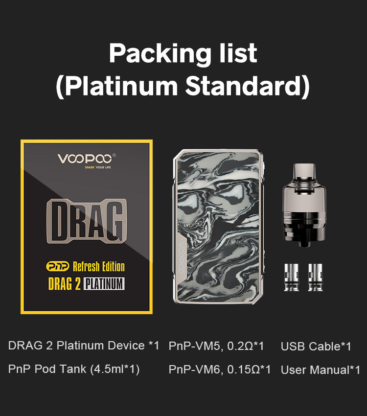 The VOOPOO DRAG 2 Refresh Edition Vape Kit