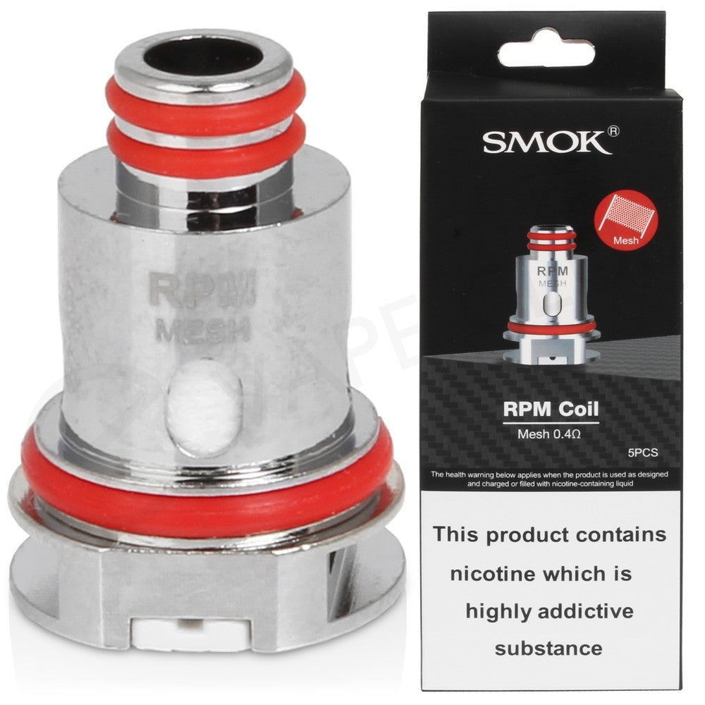 SMOK RPM Coil 0.4 |1.2ohm |- Pack of 5 . RPM Mesh Coils  INDIA