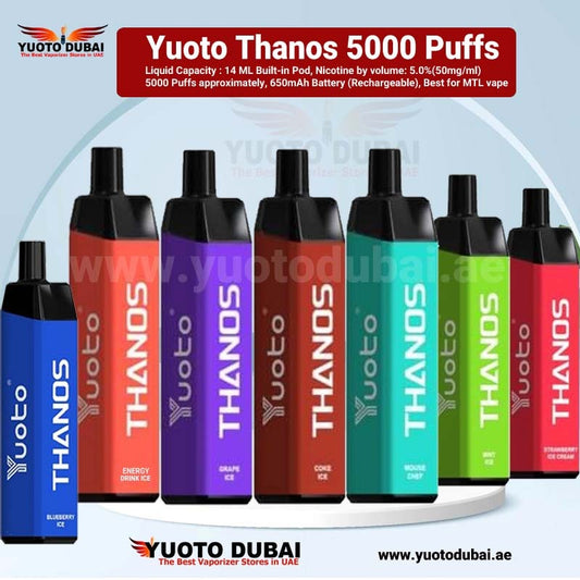 YUOTO THANOS DISPOSABLE 5000 PUFFS 100% Original